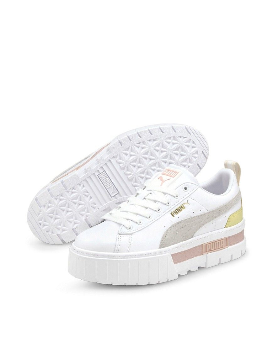 Puma Mayze white yellow pink